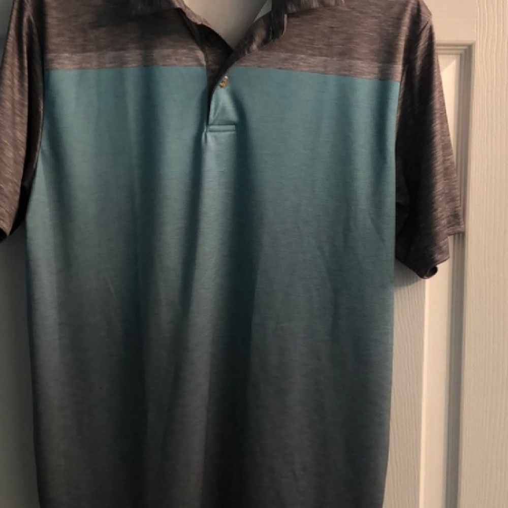 grand slam Golf polo med blue grey